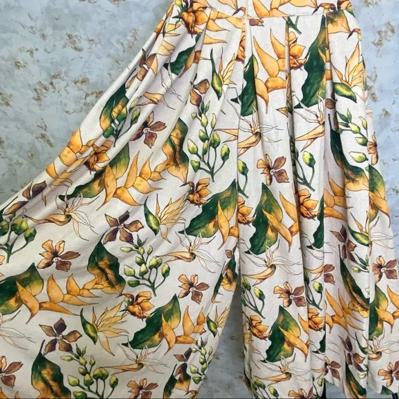 Mónica Campaña Lupe Floral Sand Jumpsuit